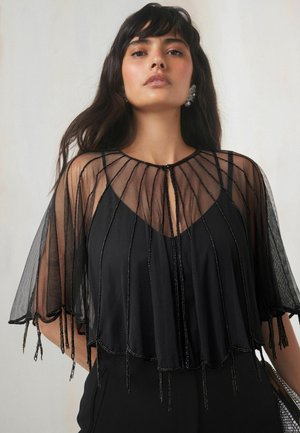 Next REGULAR FIT PEARL SHEER COVER-UP - Cape - black