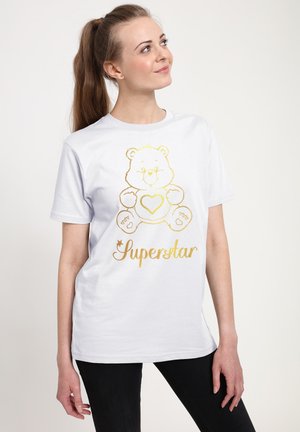 CARE TENDERHEART BEAR SUPERSTAR FOIL - Camiseta estampada - white