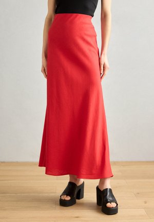 SKIRT MAJSAN - Maxiskjørt - dark red
