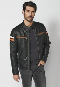 Koroshi Kunstnahast jakk -   black