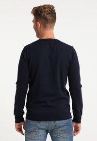 Mo Stickad tröja - dark-blue denim