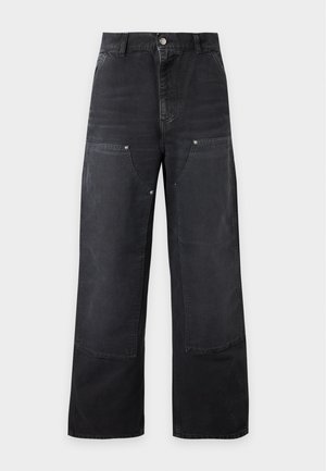 Carhartt WIP, BRANDON DOUBLE KNEE PANT DEARBORN - Pantalon classique - black