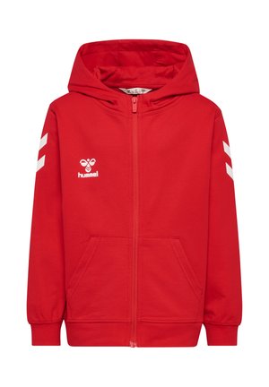 CHEVRON HOODIE - Sweatjakke - true red