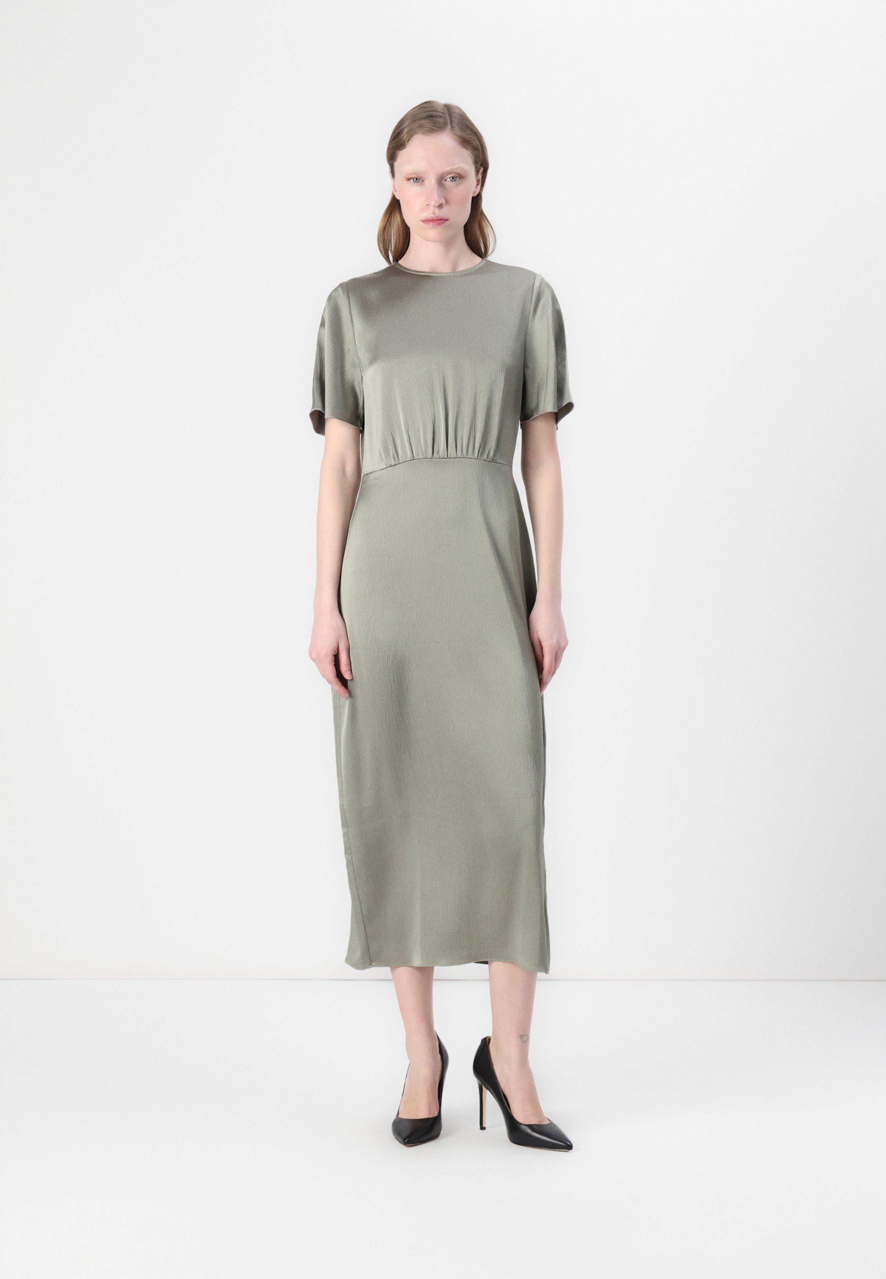 Samse Samse LUCINDY DRESS - Cocktail dress / Party dress - vetiver/khaki  - Zalando
