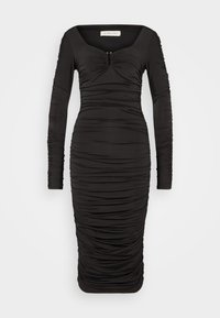 ELLE HEART SHAPED MIDI DRESS - Jersey dress - black