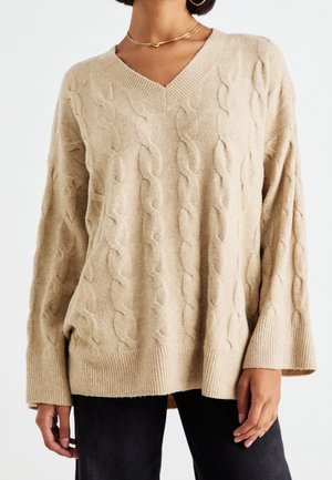 Pullover - beige