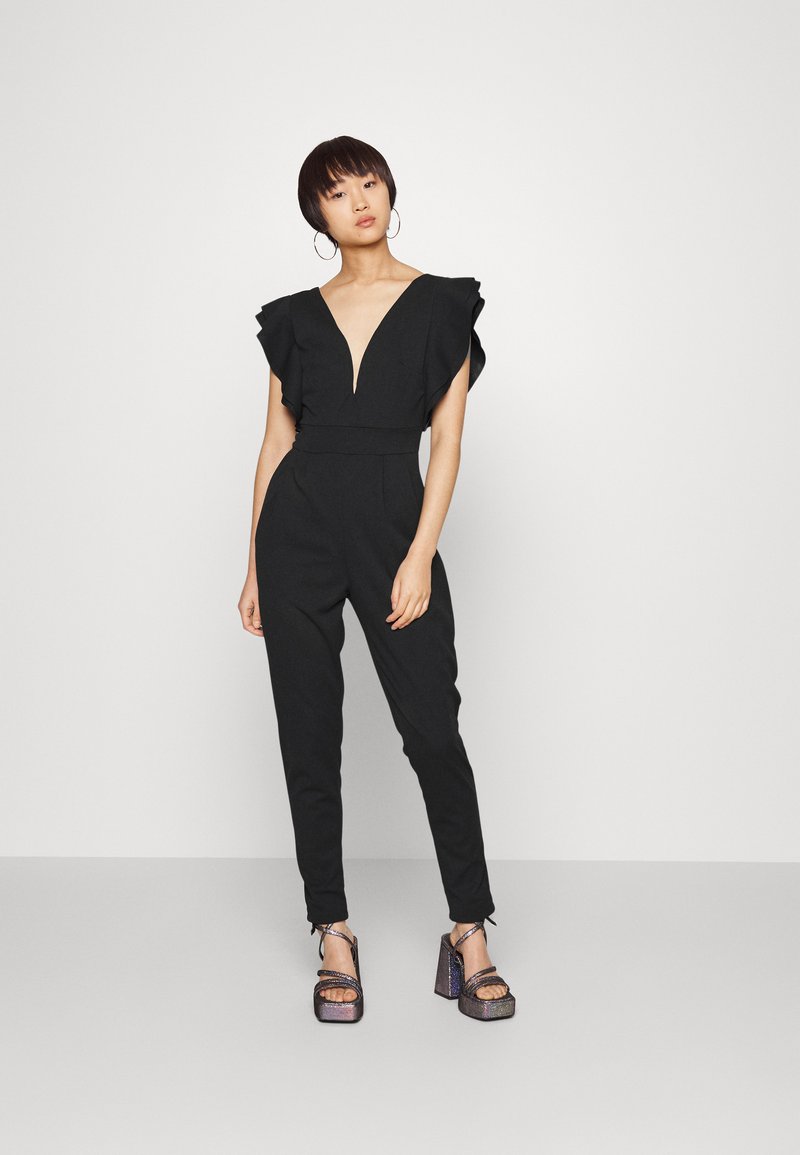 WAL G PETITE JOSH RUFFLE JUMPSUIT Jumpsuit black/schwarz Zalando.at