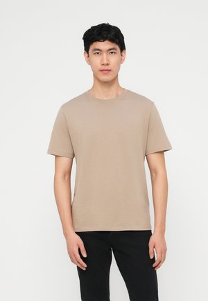 JJEORGANIC BASIC TEE O NECK 5 PACK - Βασικό μπλουζάκι - moonbeam/crockery/olive night/castlerock/ultimate grey
