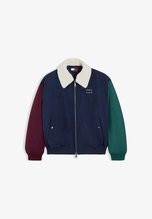 Tommy Jeans, FLAG AVIATOR JACKET - Bomberjacke - dark blue / multi