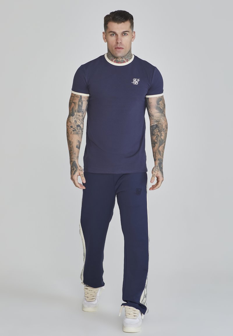 SikSilk T-shirt basic donkerblauw