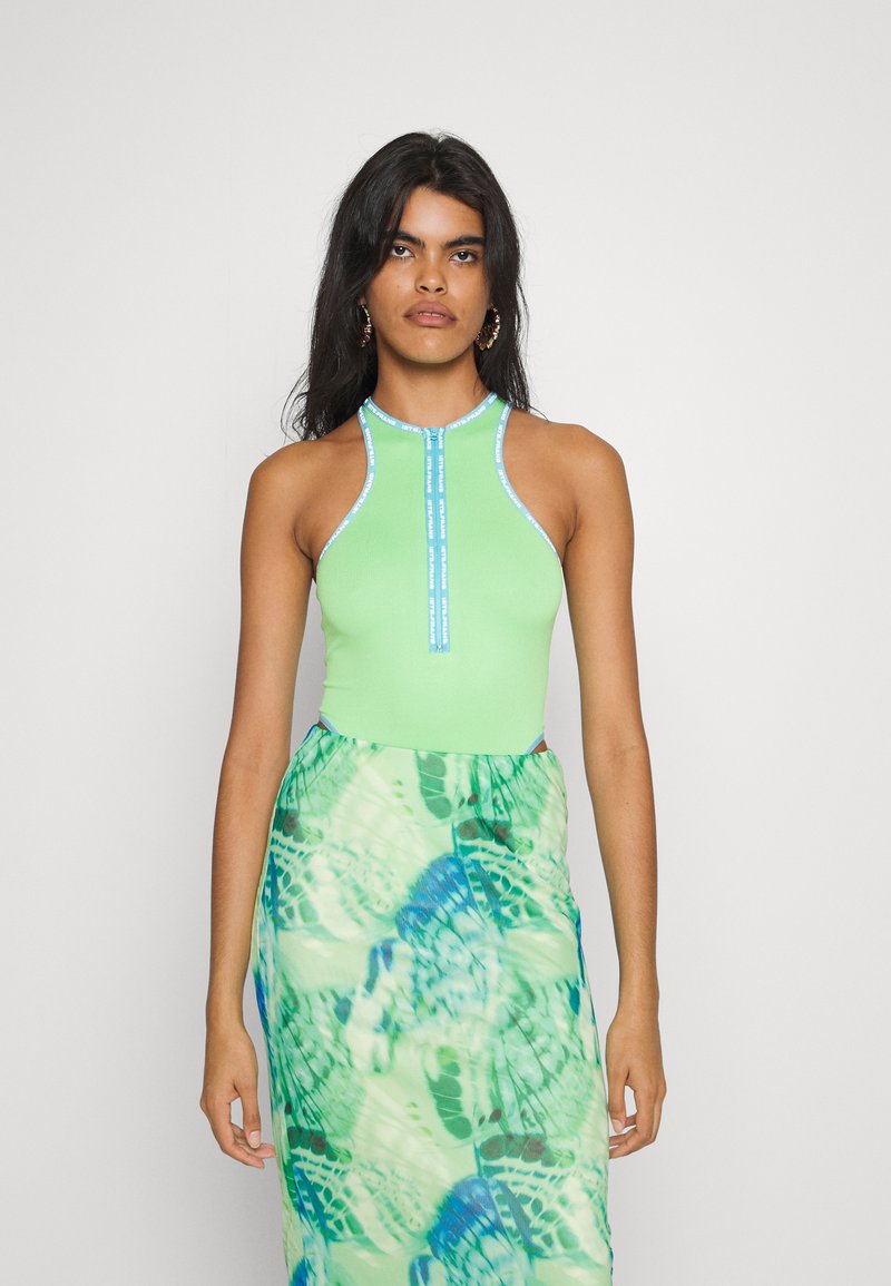 iets frans... SEAMLESS BODY SUIT - Top - bright green/zielony - Zalando.pl