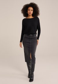 WE Fashion Džemperis - black