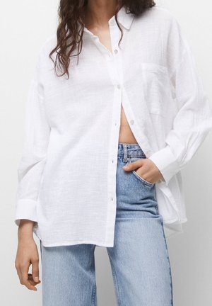 Button-down blouse - white