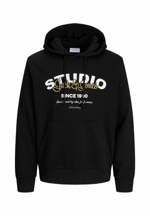 Jack & Jones, Printed - Mikina s kapucňou - black