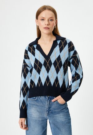 Neule - light blue