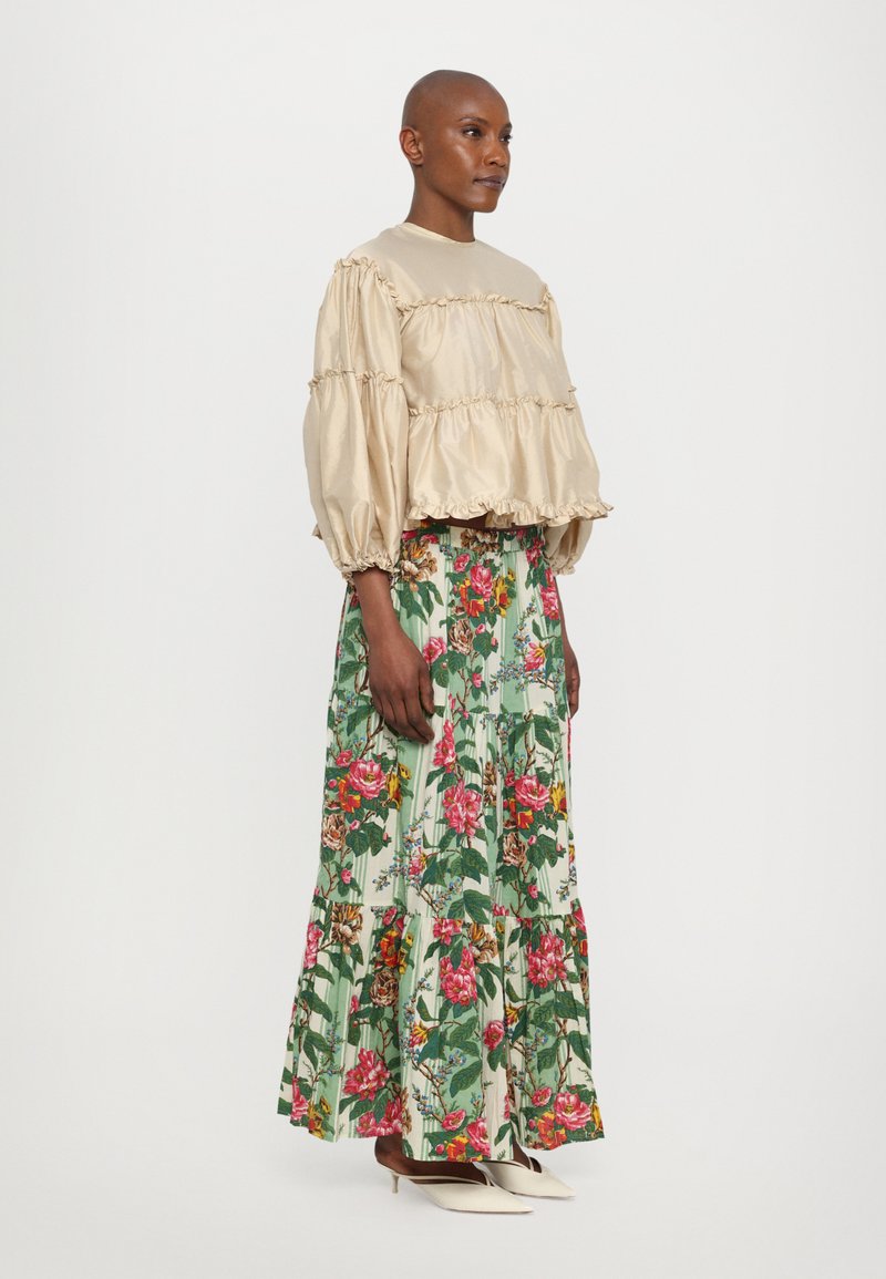 Skirt Palazzo Con Falda Fashion Plaid Long Skirt Women Summer