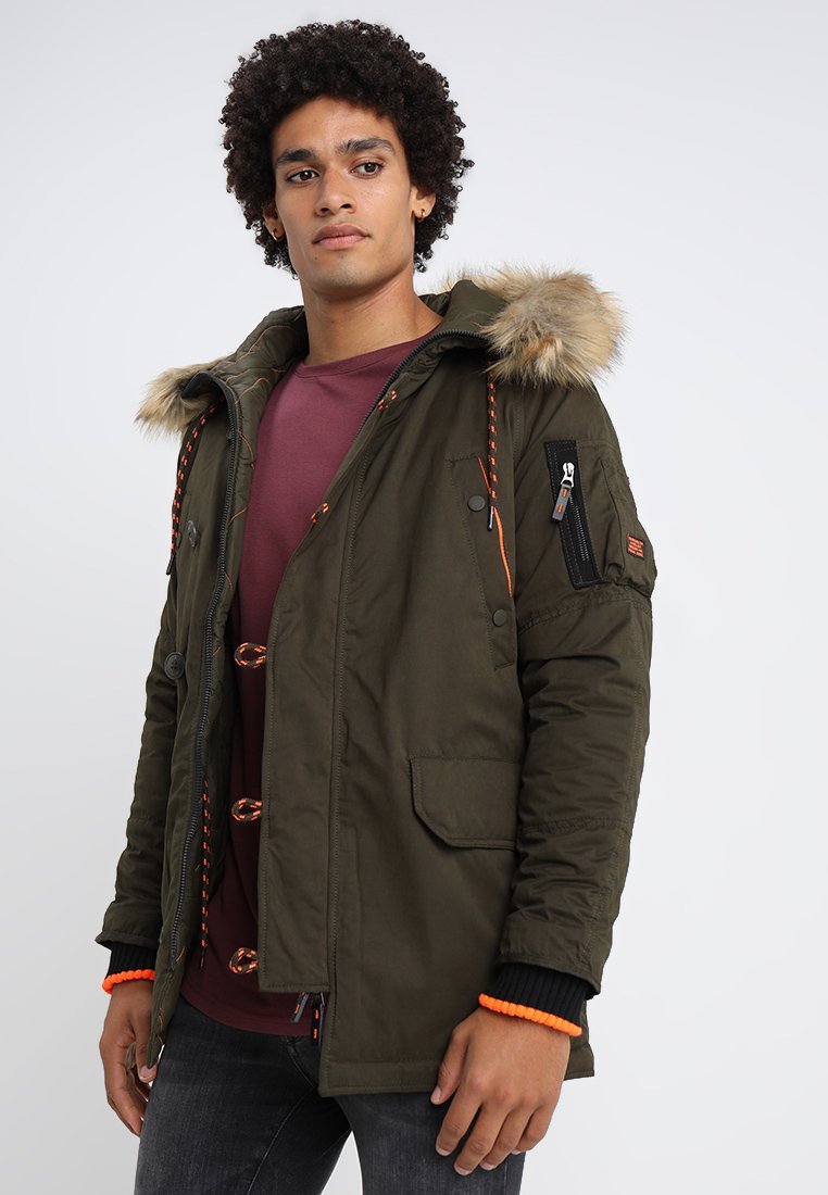superdry parka army