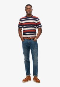 Superdry & Co RELAXED FIT - T-shirts print - navy stripe