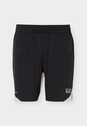 EA7 Emporio Armani, TENNIS PRO SHORTS COLOURBLOCK - Kurze Sporthose - black