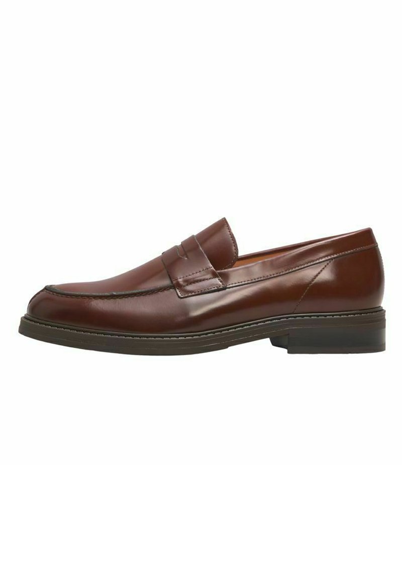 Selected Homme PENNY - Čevlji brez vezalk - cognac