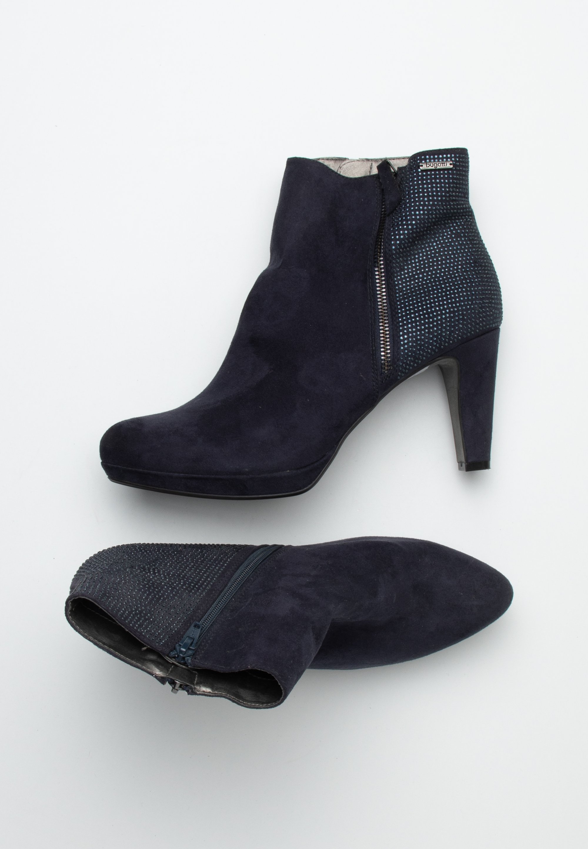 bugatti High heeled ankle boots blue (Pre-owned)