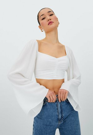 Alle Weiße bluse langarm im Blick