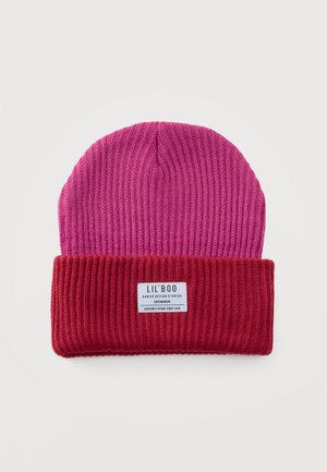Lil'Boo, BLOCK HYGGE UNISEX - Плетена шапка - pink/red