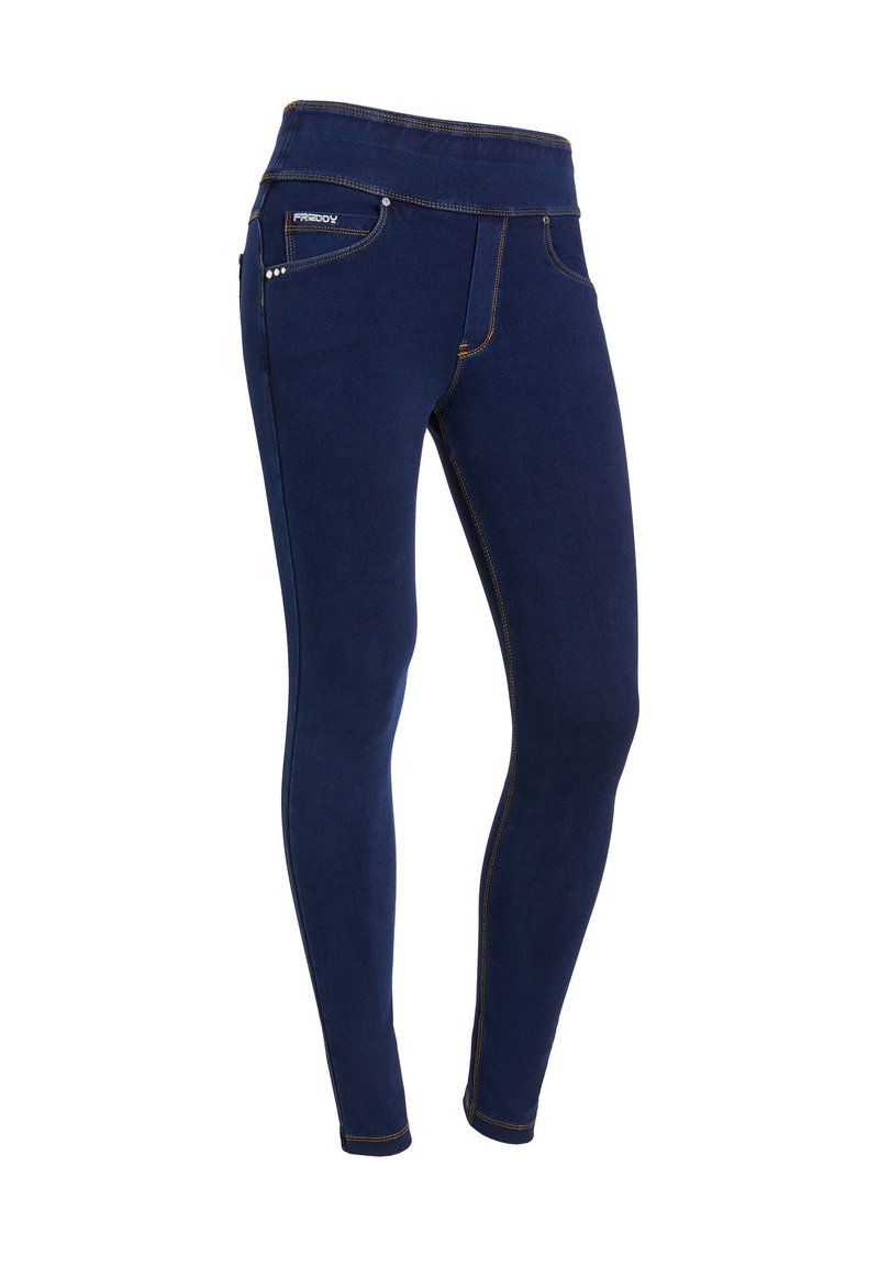 Freddy N.O.W.® YOGA DENIM - Vaqueros pitillo - dark jeans yellow seam