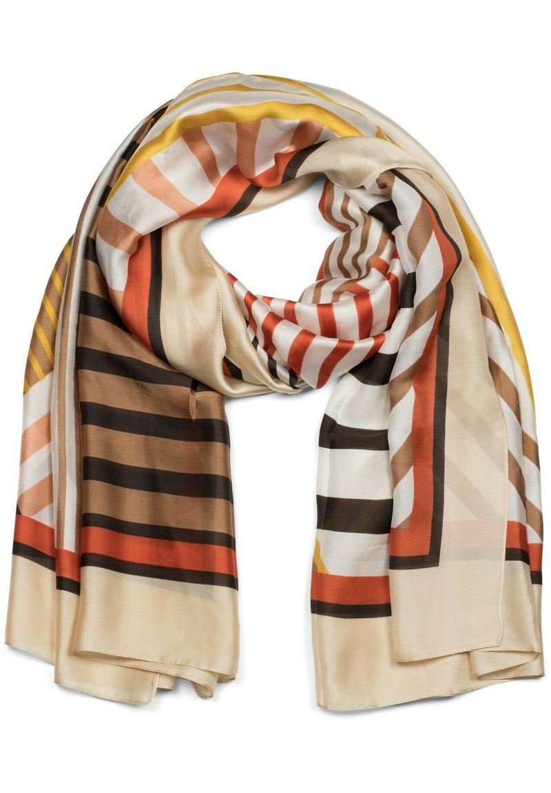 Damen Schals | STYLEBREAKER MIT GESTREIFTEN GEOME Schal braun/beige/braun - SO23663 Damen Schals | STYLEBREAKER MIT GESTREIFTEN GEOME Schal braun/beige/braun - SO23663