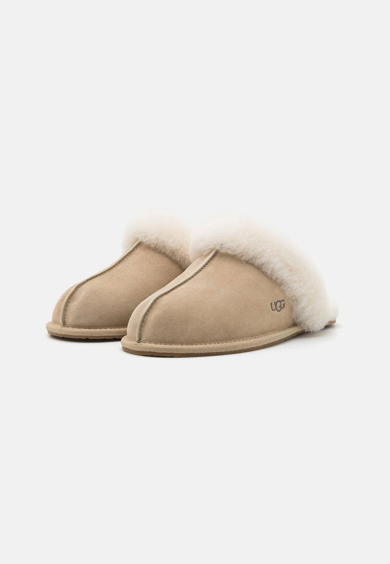 NEW UGG‎ MEN\'S SUEDE SHEARLING SLIP ON TIE SLIPPERS FAWN BROWN TAN 12 UGG | Shoes | Nib Ugg Mens Suede Shearling Slip On Tie  main image 4