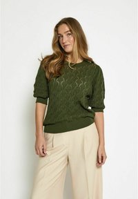 LAMINA HALF SLEEVE - Lihtne T-särk - rifle green