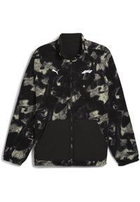 Puma F1 STATEMENT - REVERSIBLE - Fleecejakke - puma black aop