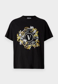 T-shirt imprimé - black/gold