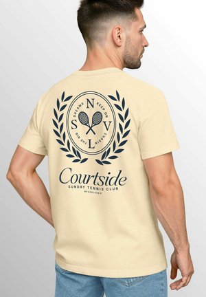 BACKPRINT TENNIS CLUB  - T-Shirt print - natur