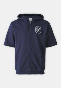 GAP FASHION LOGO HOOD - Majica s kapuljačom i patentnim zatvaračem - tapestry navy