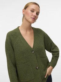 VMBOOM LS V-hals Button Cardigan GA NOOS, lichtgrijs gem., L