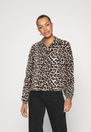 Noisy May NMFLECI ZIPPER - Fleece trui - oatmeal