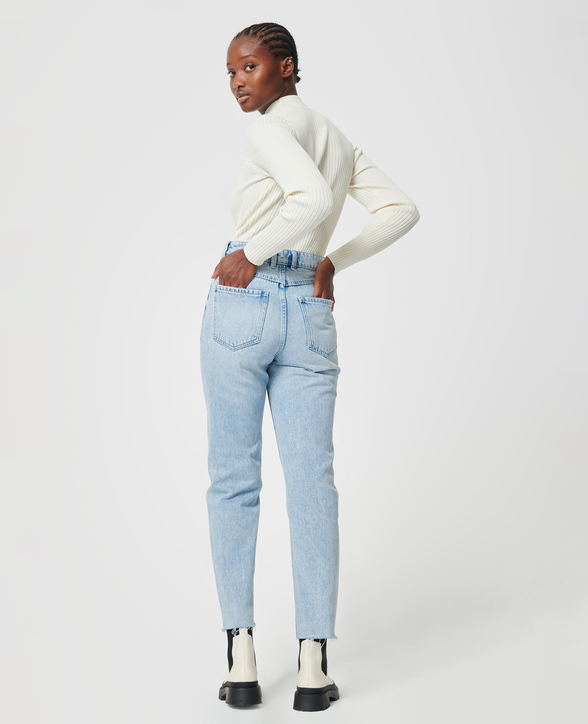 Pimkie STRAIGHT LEG JEANS - HIGH WAIST 