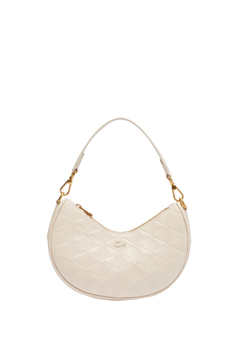 Lacoste SHOULDER BAG - Bolso de mano - bone white