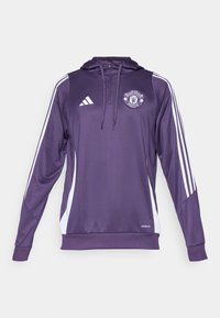 MANCHESTER UNITED 25/26 TIRO TRAINING HOODIE - Equipación de clubes - aurora plum/white