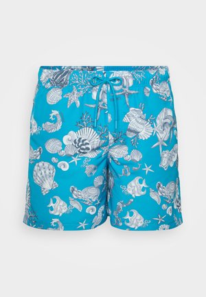 Versace SWIM GOLFO LAVACANZA ALL OVER - Short de bain - dark sea green/silver grey