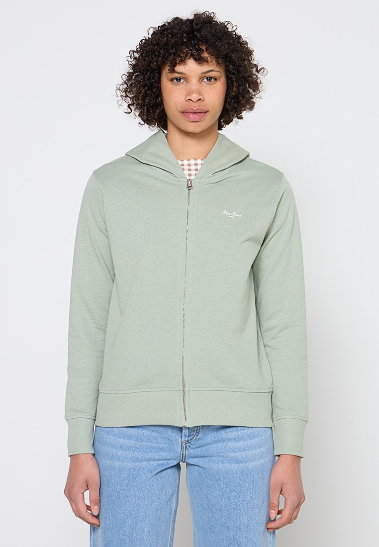 Pepe Jeans Sweater met rits groen