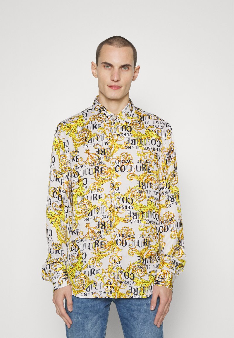 Versace Jeans Couture LOGO COUTURE Shirt white/gold/white Zalando.de