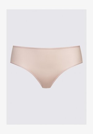 Vaaleanpunaiset bikinit monta ovat valmistettu sileästä kankaasta. Niissä on matala vyötärö ja saumatonta reunaa mukavuutta varten. Ei kuvioita tai koristeita.