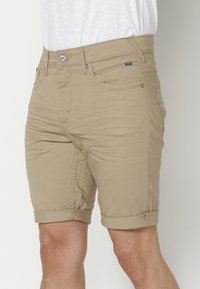 Koroshi STRETCH STRET - Short en jean - camel