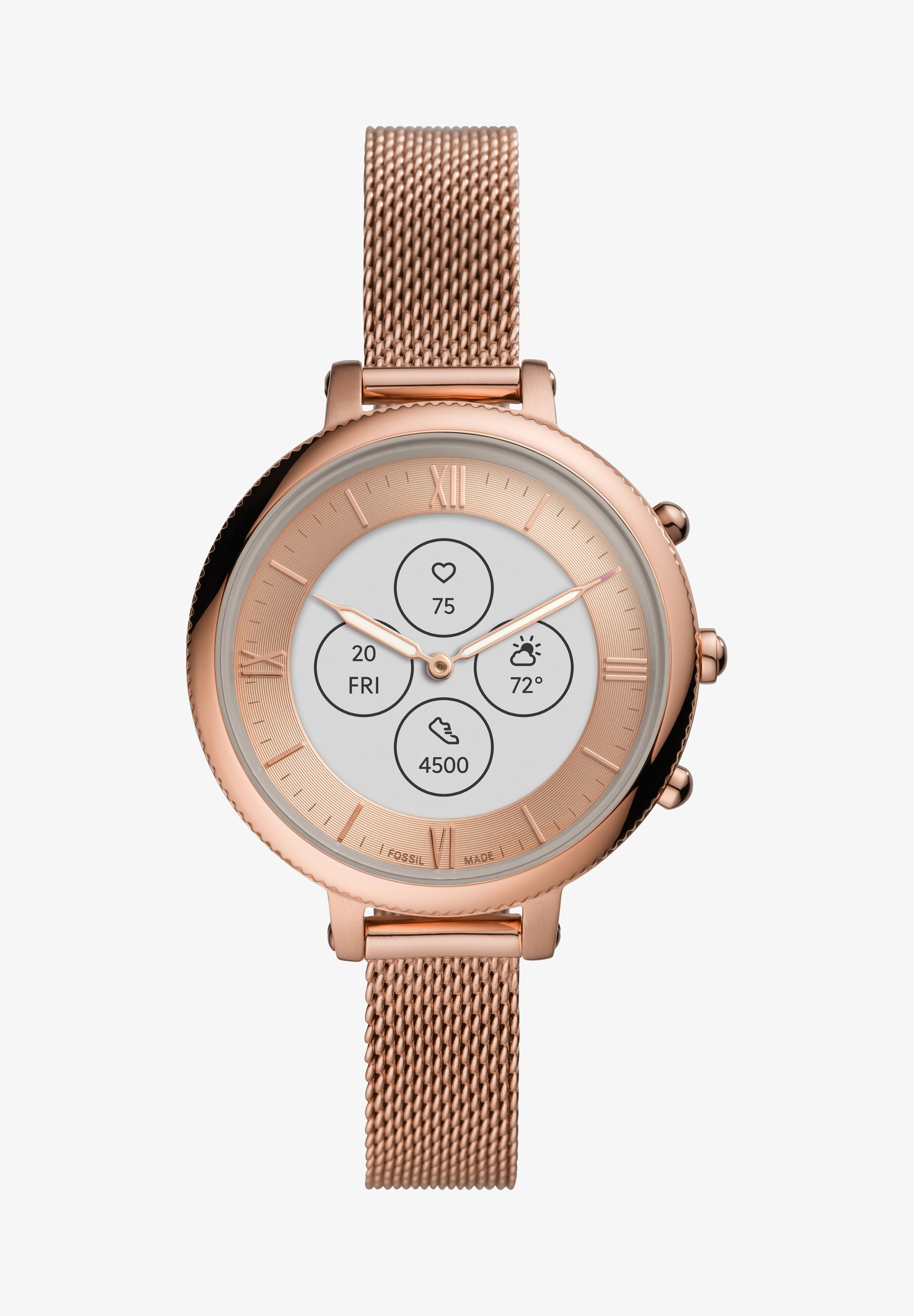 Fossil Hybrid Smartwatch With Gps Ss Techno Fossil Smartwatch