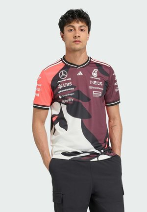 AMG PETRONAS FORMULA ONE DRIVER AUTHENTIC - Sports T-shirt - aurora ruby   turbo   off white
