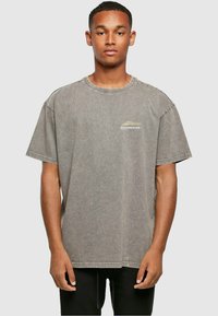 MJ Gonzales WAVE V.1 X ACID WASHED HEAVY - T-shirts med print - asphalt