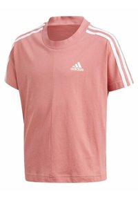 adidas Performance 3 STRIPES ATHLETICS LOOSE - T-shirt con stampa - pink