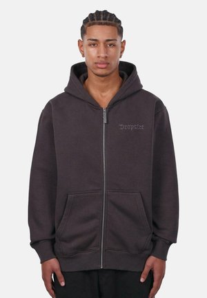 Zip-up sweatshirt - washed black